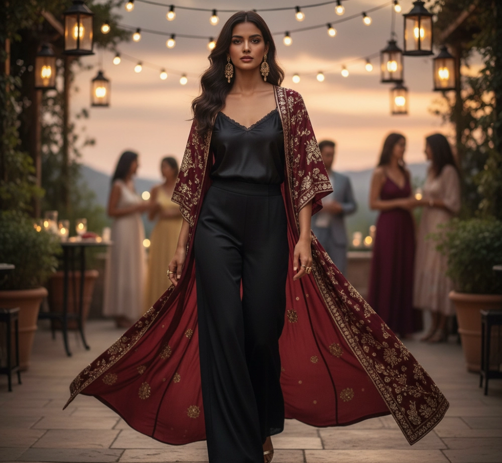 Kimono Bohème Femme look soirée d'été