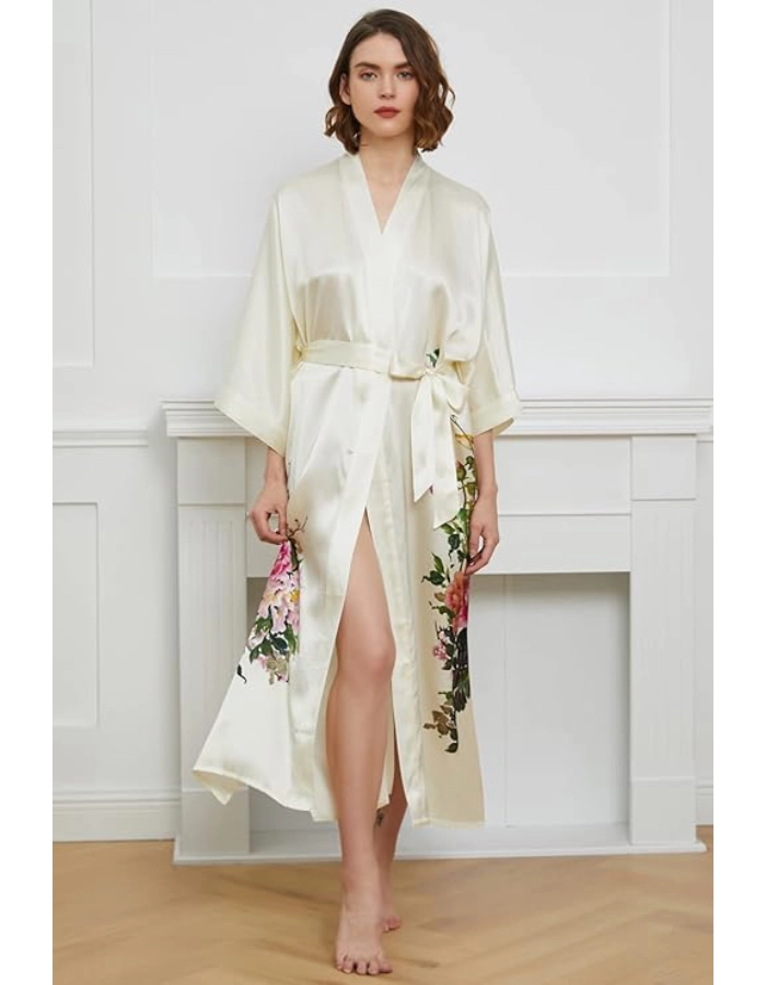 Kimono Femme Soie Bio Ivoire