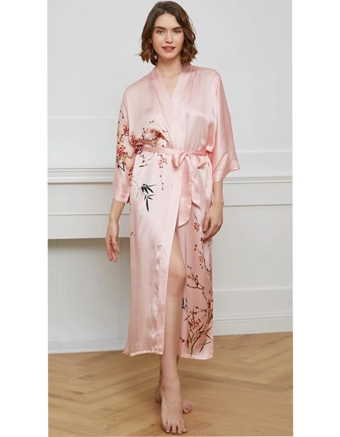 Kimono Femme Soie Bio Rose