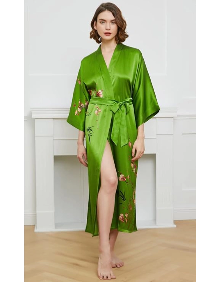 Kimono Femme Soie Bio Vert