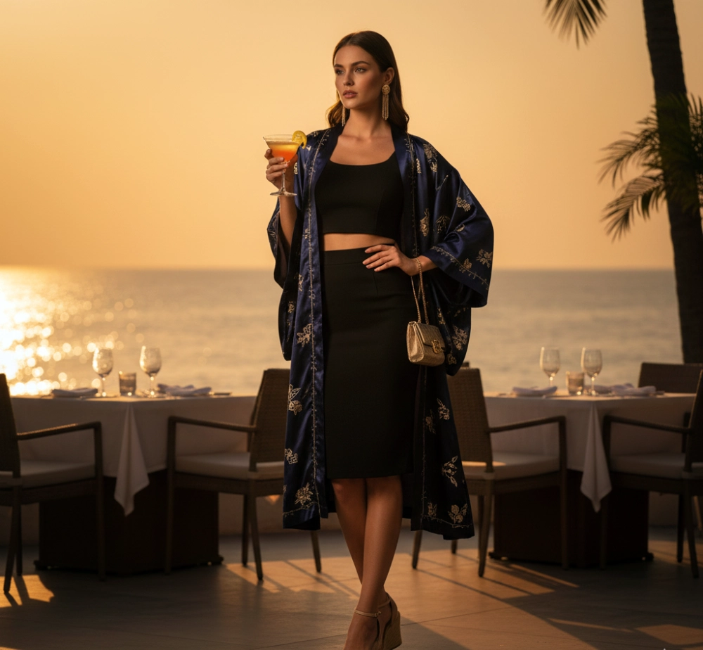 Kimono Plage Femme Look glamour