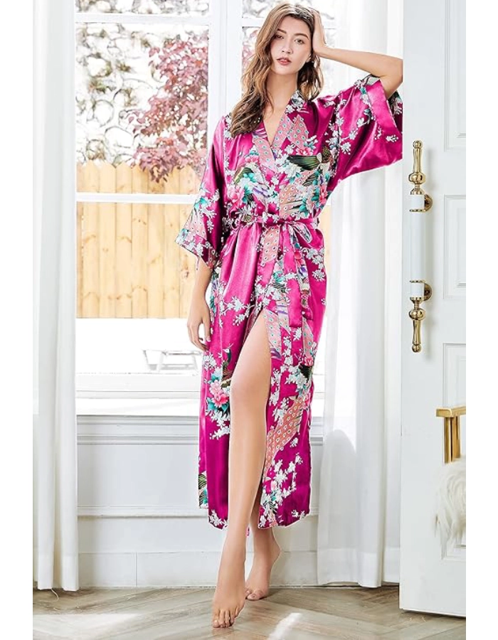 Peignoir Kimono Femme Fuschia