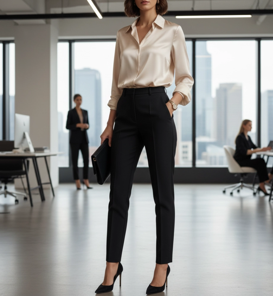 chemisier en soie femme Look de Bureau Sophistiqué