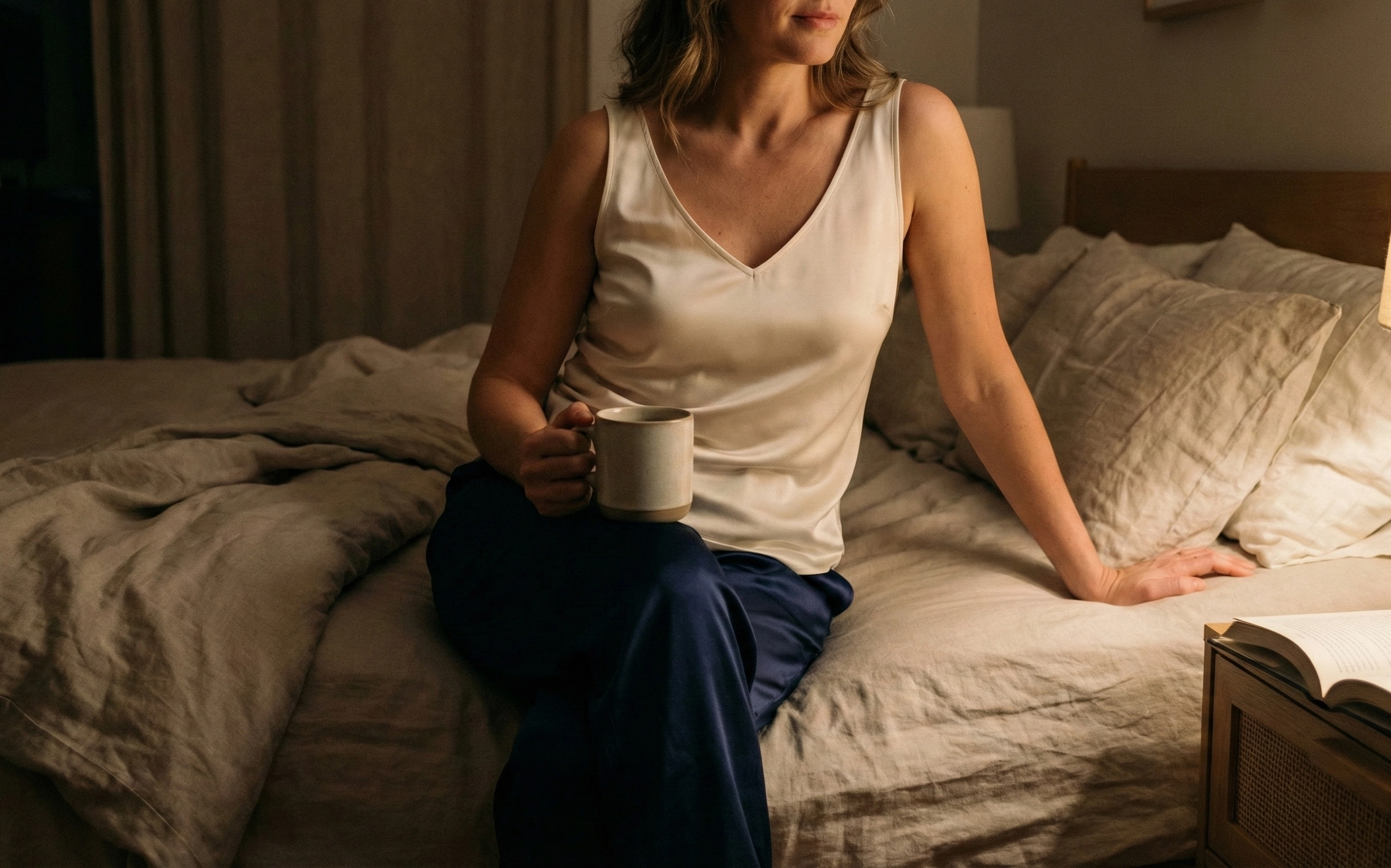 Débardeur en soie Mix & Match nocturne