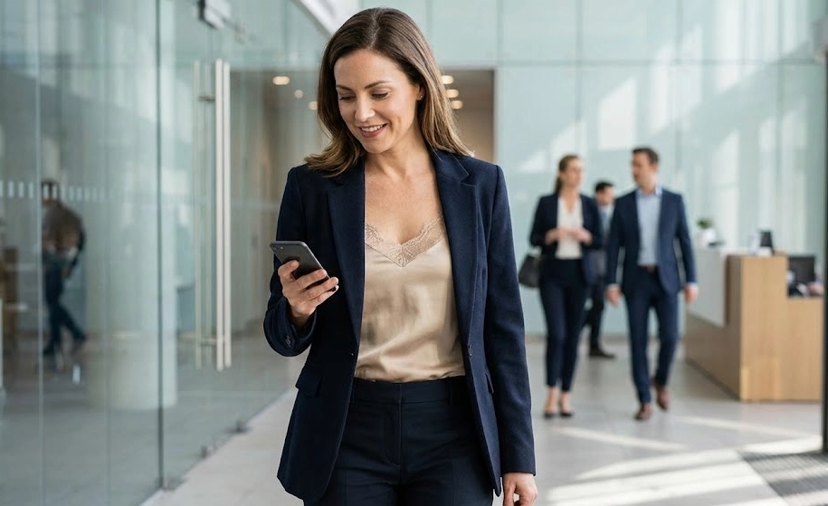 Débardeur en soie Sous le Blazer
