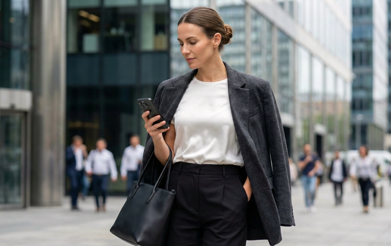t-shirt femme soie Look Minimaliste Chic